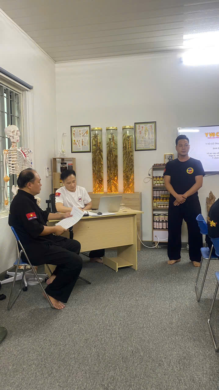 Hình ảnh thực hành và kiểm tra Y tại trung tâm Y Võ Cổ Truyền